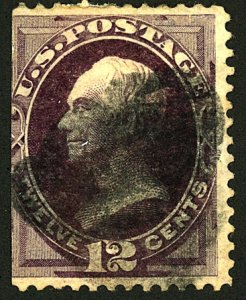 U.S. #162 USED STRAIGHT EDGE 