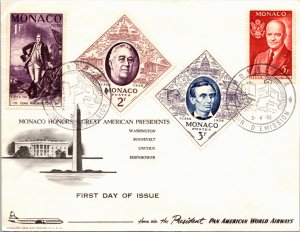 Monaco, Worldwide First Day Cover, Americana, Aviation