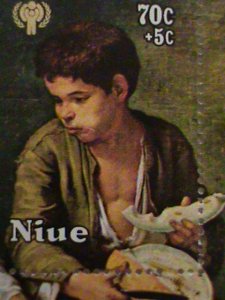 ​NIUE-1980 SC#240a INTERNATIONAL YEAR OF THE CHILD-MNH-S/S VERY FINE  MURILLO-