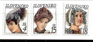 Slovakia Sc 324-6 NH of 1999 - Tradional Bonnets