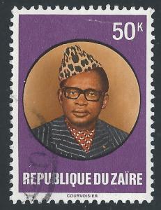 Zaire #1053 50k Pres Joseph D Mobutu