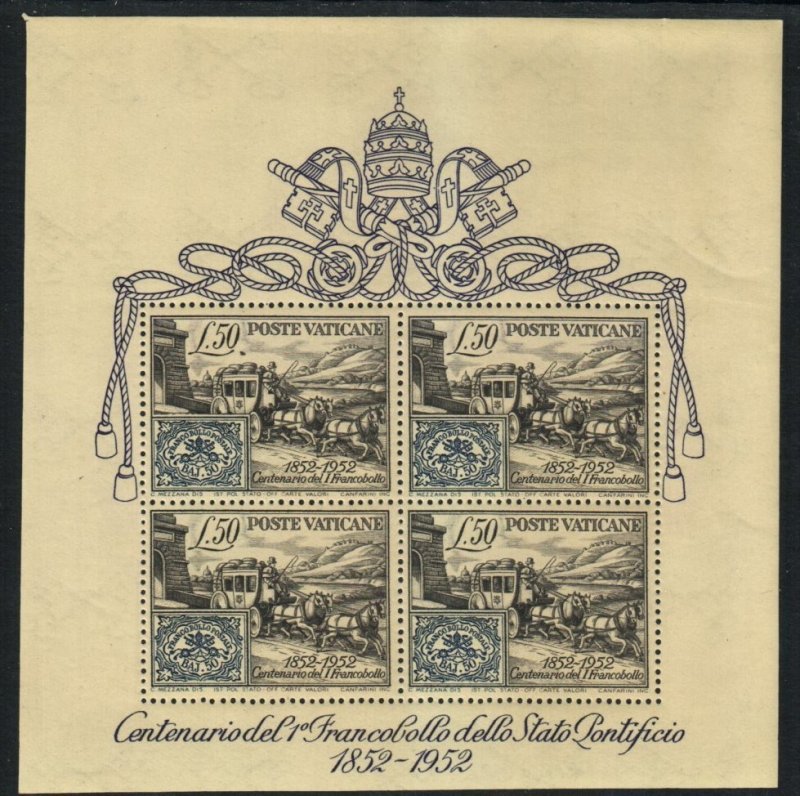 Vatican City Stamp 155a  - Papal States stamp and stagecoach