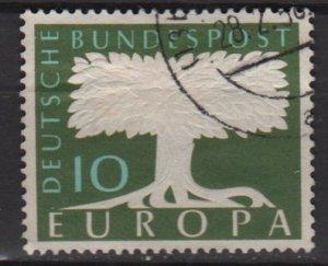 Germany 1957   Scott 771 used - 10 pf, United Europa