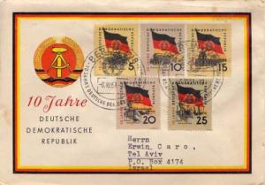 Germany D.D.R., First Day Cover, Flags