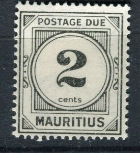 MAURITIUS; 1933 early Postage Due issue Mint hinged 2c. value