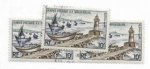 St. Pierre & Miquelon #355 Soak Used - Stamp - CAT VALUE $2.50ea PICK ONE