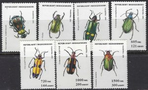 Malagasy 1216-22 MNH 1994 Insects (102)(ad5251)