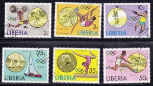 Liberia # 736-741, Olympic Games, Used - CTO