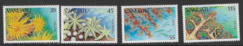 VANUATU SG442/5 1986 MARINE LIFE (2nd series) MNH