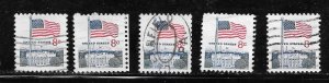 #1338F Used 5 stamps 10 Cent Lot (my7) Collection / Lot