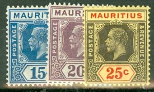 ID: Mauritius 179-88, 190-2, 194, 194a, 195-6, 198 mint CV $131.35; scan show...