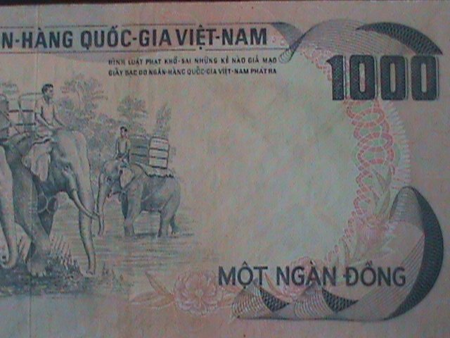 ​VIETNAM-BANK OF VIETNAM-1000 DONG-UN-.CIRCULATED-VF WE SHIP TO WORLDWIDE