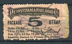 USA; Pennsylvania Railroad Stamp 5c. fine used