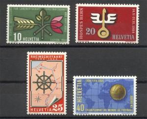 SWITZERLAND COMMEMORATIVES 1954 VF MNH