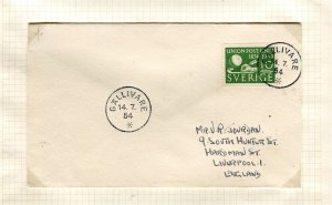 SWEDEN; 1954 Arctic POSTMARK Letter/Cover fine used, Gallivare