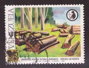 Venezuela  Scott 927 Used  lumber industry stamp