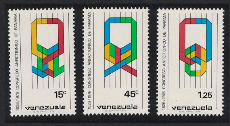 Venezuela 150th Anniversary of Panama Amphictyonic Congress 3v SG#2335-2337