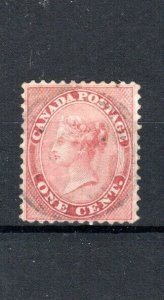 Canada - Colony of Canada 1859 1c pale rose (to rose-red) SG 29 FU CDS