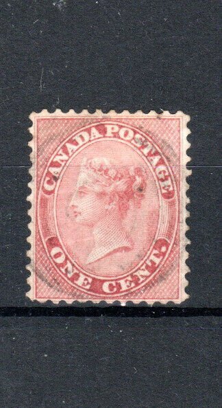 Canada - Colony of Canada 1859 1c pale rose (to rose-red) SG 29 FU CDS