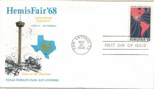 Hemisfair 1968 fdc #!