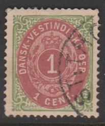 U.S. Scott Scott #5 Danish West Indies - Possession Stamp - Used Single