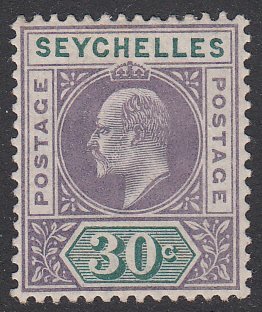 Seychelles 44 MVLH CV $10.00