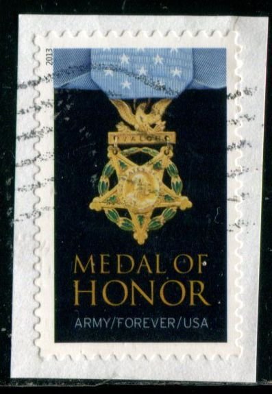 4823 US (46c) Medal of Honor - Army SA, used