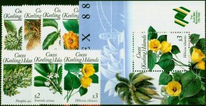 Cocos (Keeling) Islands 1988 Flora Set of 13 SG191-202 & MS203 V.F MNH