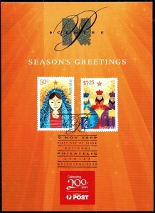 Australia 2010 Christmas  National Philatelic Centre FDC