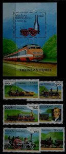 Laos 1305-11 MNH Trains SCV12.10