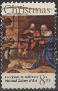 US 1444 (used) 8¢ Christmas, Giorgione (1971)