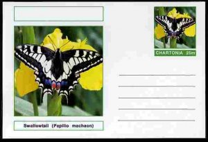 CHARTONIA, Fantasy - Swallowtail - Postal Stationery Card...