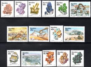 Namibia - 1991 Minerals Set MNH** SG 553-567