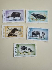 Stamps Albania Scott #796-800 nh