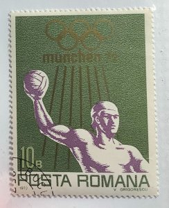 Romania 1972 Scott 2341 CTO - 10b, Water-polo, Summer Olympic games, Munich