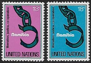 United Nations - NY - # 296-297 - Liberation of Namibia - MNH.....{AL30}