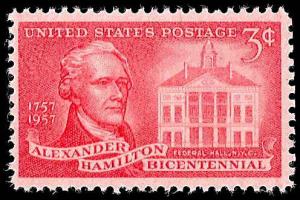 # 1086 MINT NEVER HINGED ALEXANDER HAMILTON