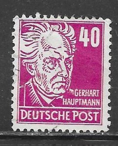 Germany DDR 131: 40pf Gerhard Hauptmann, unused, NG, F-VF