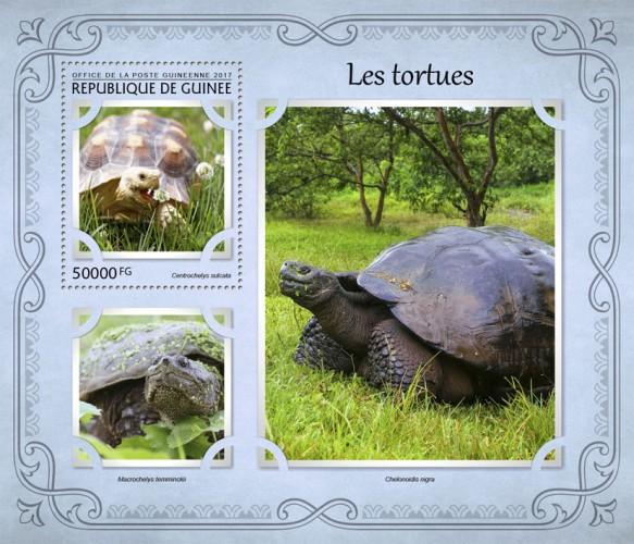 GUINEA - 2017 - Turtles - Perf Souv Sheet - MNH