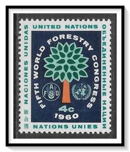 UN New York #81 World Forestry Conference MNH