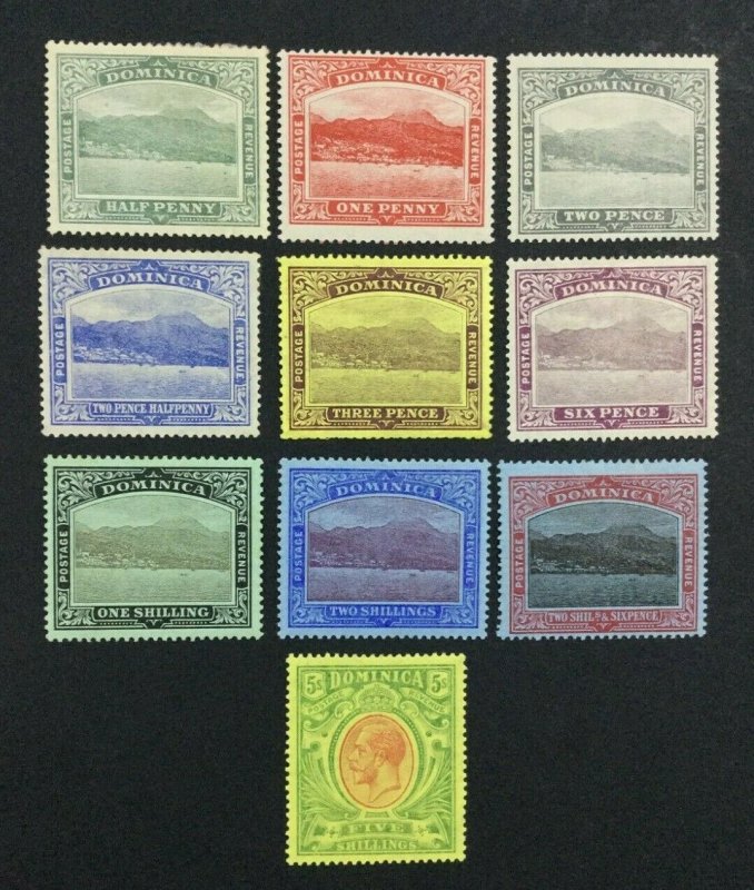 MOMEN: DOMINICA SG #47-54 1908-20 MINT OG H £140 LOT #226259-5465