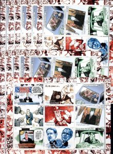 Tajikistan 2000 USA Elections 2000 Caricatures (10) Sheet Perforated Mint (NH)