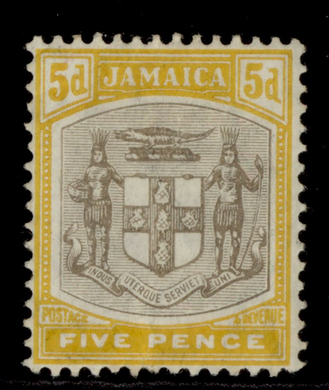 JAMAICA EDVII SG43, 5d grey and orange-yellow, M MINT. Cat £65.