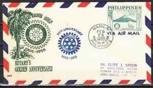 Philippines, Scott cat. C77. Rotary International issue. First day cover. ^