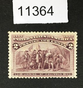 MOMEN: US STAMPS # 231 MINT OG LH LOT #11364