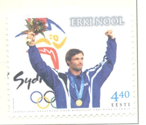 Estonia Sc 407 2001 Nool Olympic Winner stamp mint NH