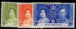 SEYCHELLES SG132-134, COMPLETE SET, LH MINT.