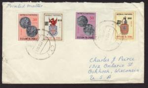 Portuguese India to Oshkosh WI 1960 Cover DJQ