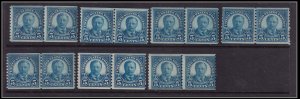 #xOther Mint NH, F-VF, #602 pairs (7) (CV $52.50) (CV $ - ID31992) - Joseph Luft