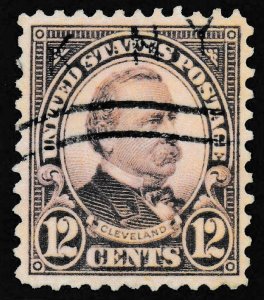 U.S. Scott # 693, 1931, 12¢, PSE Cert, VF 80, Used, Brown Violet